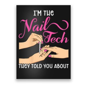 Womens Funny Manicurist Pedicurist For Nail Artists And Beauticians Poster