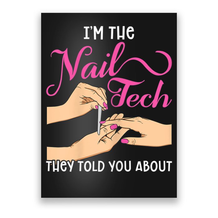 Womens Funny Manicurist Pedicurist For Nail Artists And Beauticians Poster