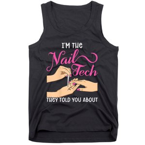 Womens Funny Manicurist Pedicurist For Nail Artists And Beauticians Tank Top