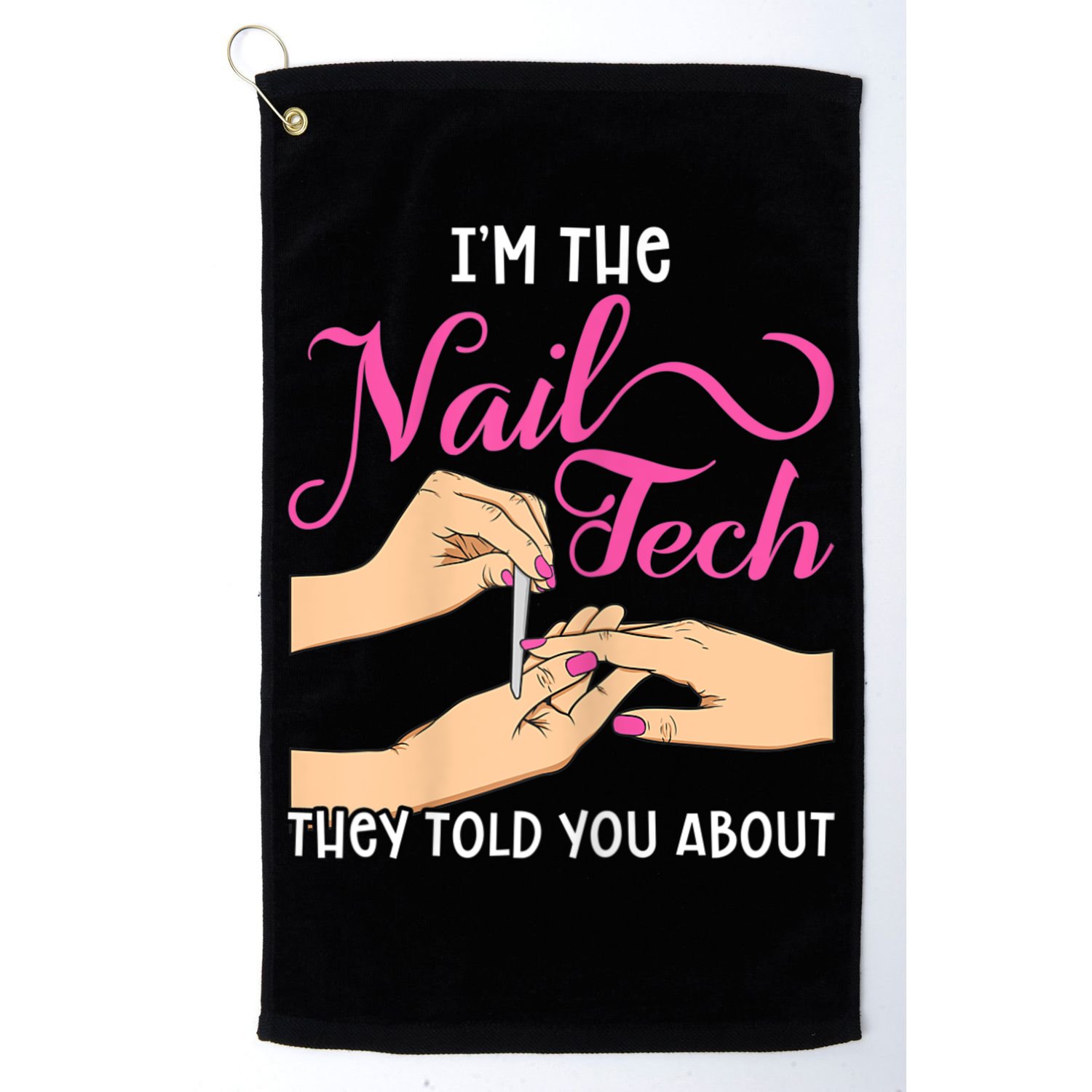 Womens Funny Manicurist Pedicurist For Nail Artists And Beauticians Golf Towel