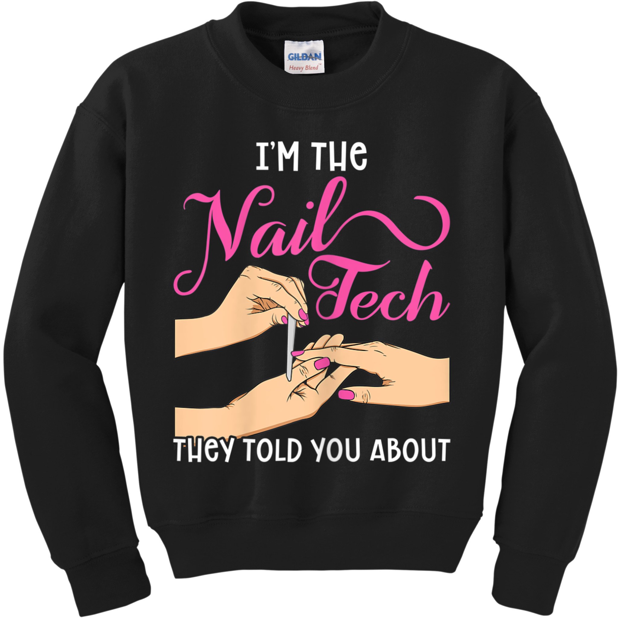 Womens Funny Manicurist Pedicurist For Nail Artists And Beauticians Kids Sweatshirt