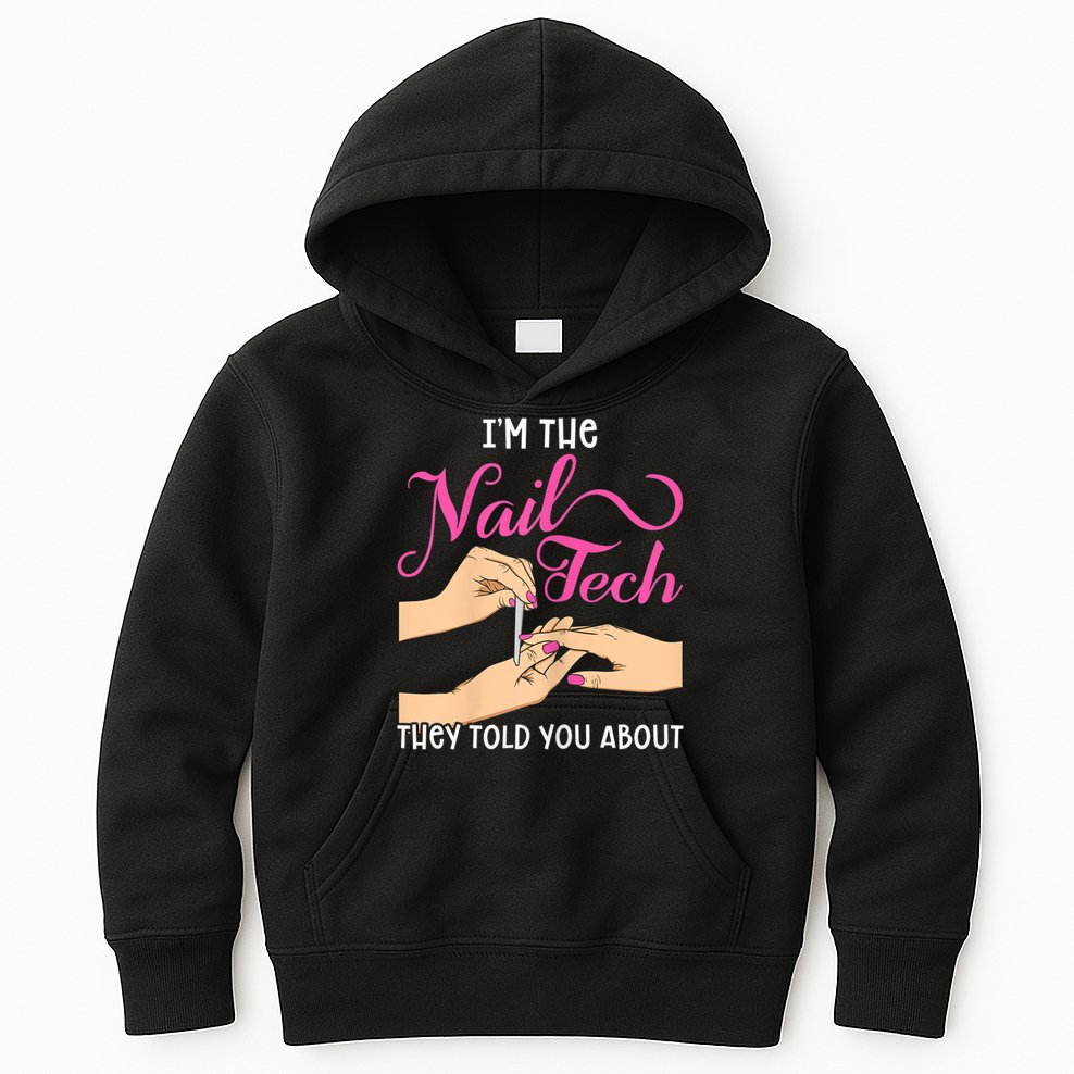 Womens Funny Manicurist Pedicurist For Nail Artists And Beauticians Kids Hoodie