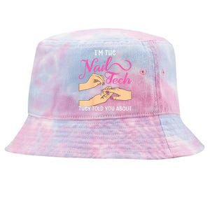 Womens Funny Manicurist Pedicurist For Nail Artists And Beauticians Tie-Dyed Bucket Hat