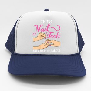 Womens Funny Manicurist Pedicurist For Nail Artists And Beauticians Trucker Hat