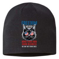 Walz Freedom Means Mind Your Own Damn Business Harris Walz Sustainable Beanie