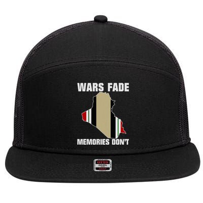 Wars Fade Memories DonT Iraq 7 Panel Mesh Trucker Snapback Hat