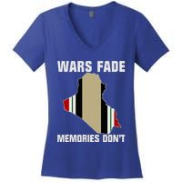 Wars Fade Memories DonT Iraq Women's V-Neck T-Shirt