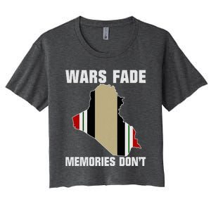 Wars Fade Memories DonT Iraq Women's Crop Top Tee