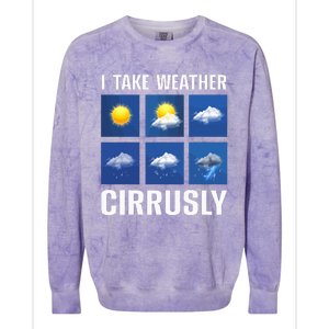 Weather Forecast Meteorologist Cute and Engaging Colorblast Crewneck Sweatshirt