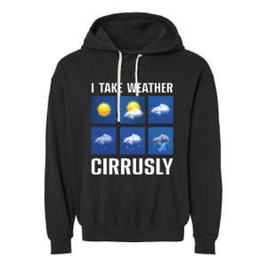 Weather Forecast Meteorologist Cute and Engaging Garment-Dyed Fleece Hoodie