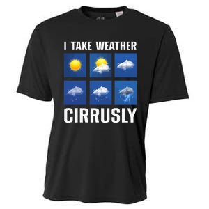 Weather Forecast Meteorologist Cute and Engaging Cooling Performance Crew T-Shirt