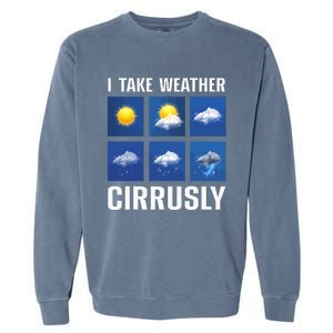 Weather Forecast Meteorologist Cute and Engaging Garment-Dyed Sweatshirt