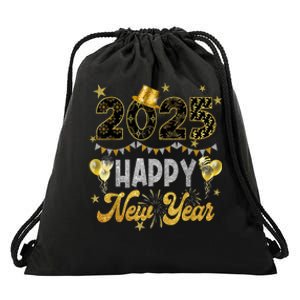 Women Family Matching Happy New Year Party 2025 Ballon Gift Drawstring Bag