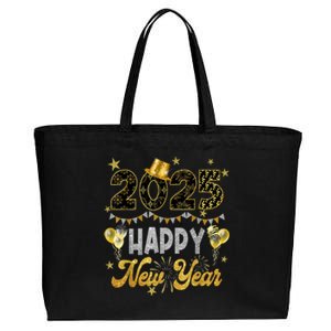 Women Family Matching Happy New Year Party 2025 Ballon Gift Cotton Canvas Jumbo Tote