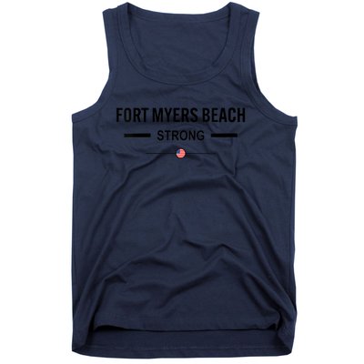 Womens Fort Myers Beach Strong Community Strength Prayer US Flag Tank Top