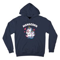 Wo Funny Mamacorn Unicorn Costume Mom Mother's Day Hoodie