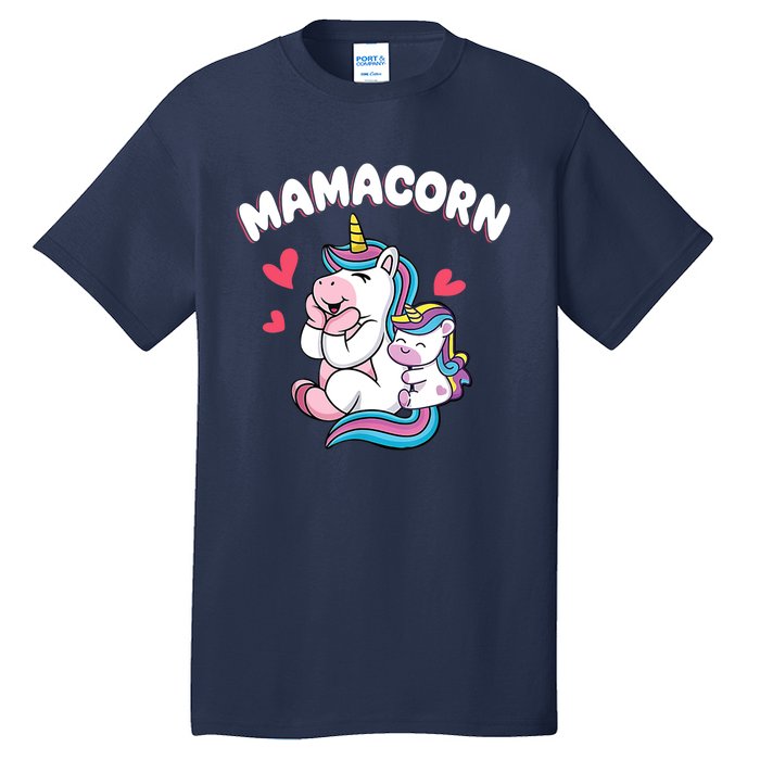 Wo Funny Mamacorn Unicorn Costume Mom Mother's Day Tall T-Shirt