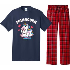 Wo Funny Mamacorn Unicorn Costume Mom Mother's Day Pajama Set