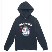 Wo Funny Mamacorn Unicorn Costume Mom Mother's Day Urban Pullover Hoodie