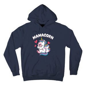 Wo Funny Mamacorn Unicorn Costume Mom Mother's Day Tall Hoodie