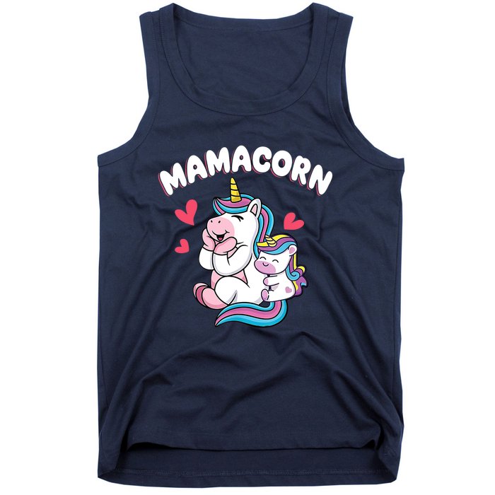 Wo Funny Mamacorn Unicorn Costume Mom Mother's Day Tank Top