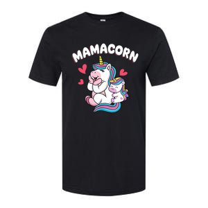 Wo Funny Mamacorn Unicorn Costume Mom Mother's Day Softstyle CVC T-Shirt