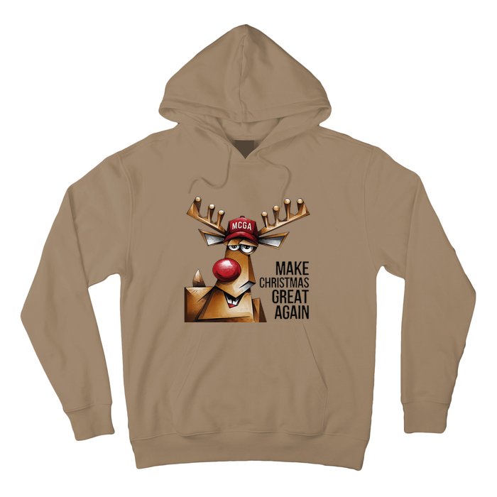 Women Funny Make Christmas Great Again Reindeer Trump Election Win Hoodie