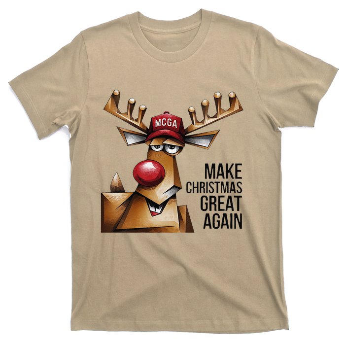 Women Funny Make Christmas Great Again Reindeer Trump Election Win T-Shirt