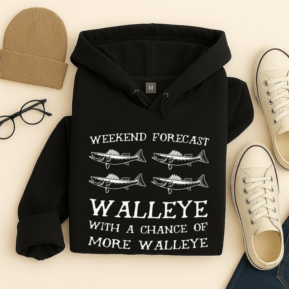 Weekend Forecast More Walleye Fish Hoodie