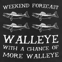 Weekend Forecast More Walleye Fish Golf Towel
