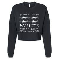 Weekend Forecast More Walleye Fish Cropped Pullover Crew
