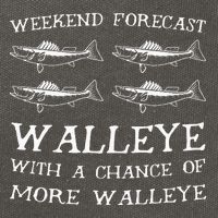 Weekend Forecast More Walleye Fish Cotton Canvas Backpack