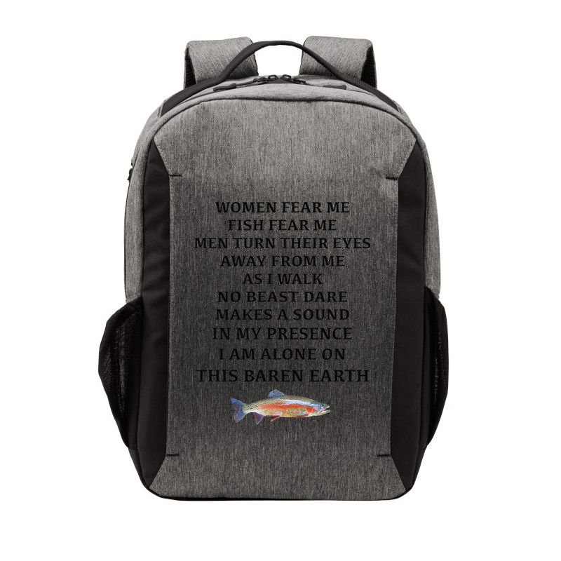Woman Fear Me Fish Fear Me Turn Their Eyes Away From Me Vector Backpack