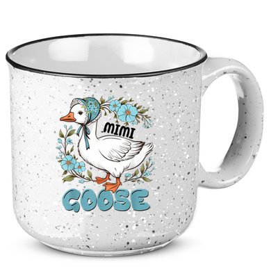 Women Floral Mimi Goose Mom Mother's Day Silly Goose Family 15oz Campfire Ceramic Mug