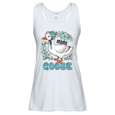 Women Floral Mimi Goose Mom Mother's Day Silly Goose Family Ladies Essential Flowy Tank