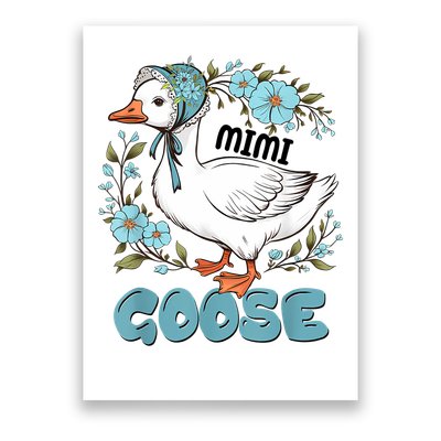 Women Floral Mimi Goose Mom Mother's Day Silly Goose Family Poster