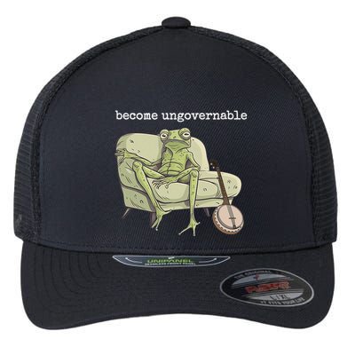 Weird Frog Meme Stupid Cursed Toad Become Ungovernable Flexfit Unipanel Trucker Cap