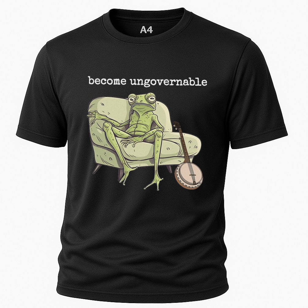 Weird Frog Meme Stupid Cursed Toad Become Ungovernable Cooling Performance Crew T-Shirt