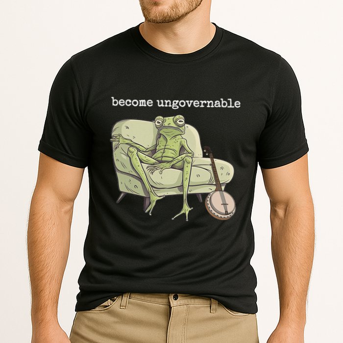 Weird Frog Meme Stupid Cursed Toad Become Ungovernable Cooling Performance Crew T-Shirt