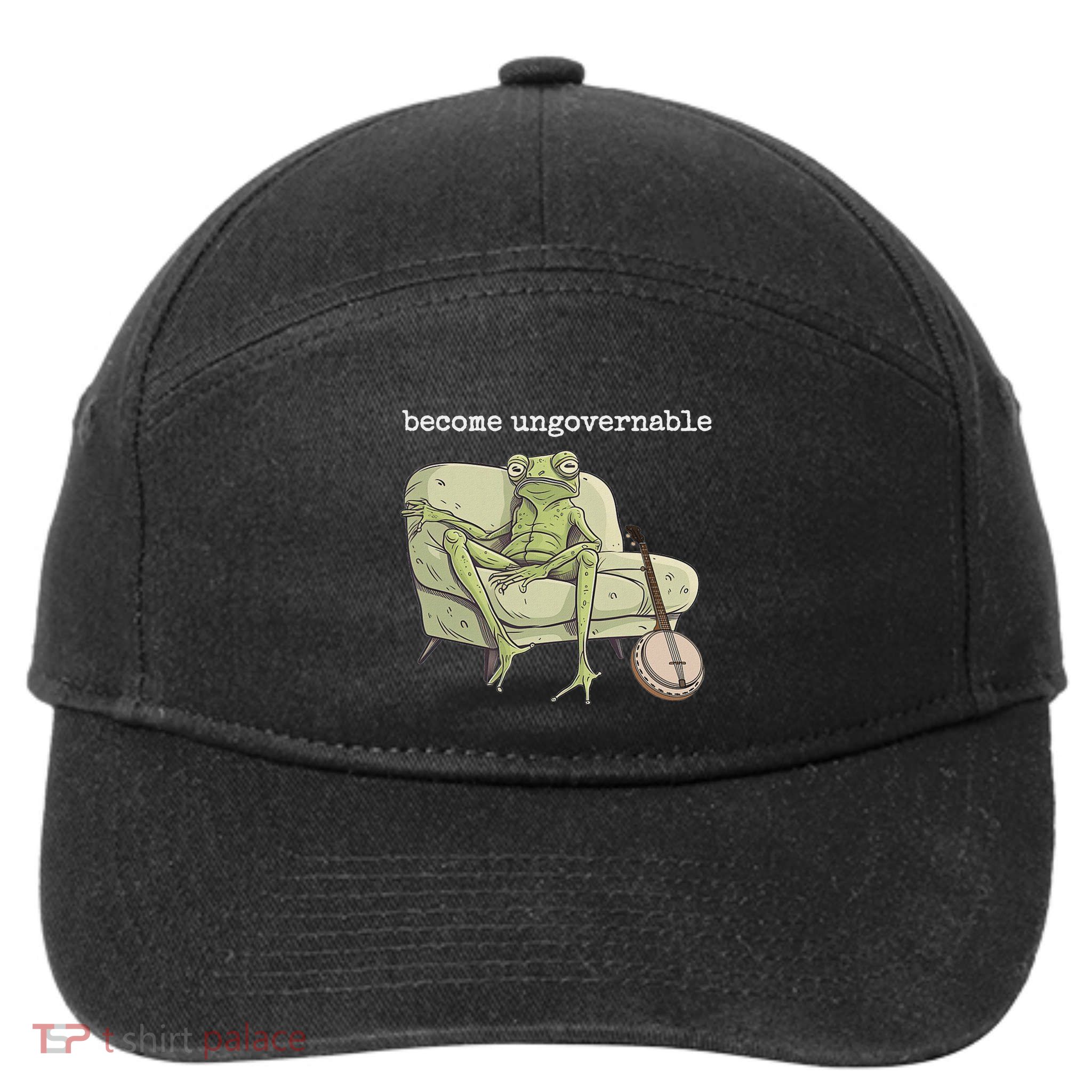 Weird Frog Meme Stupid Cursed Toad Become Ungovernable 7-Panel Snapback Hat