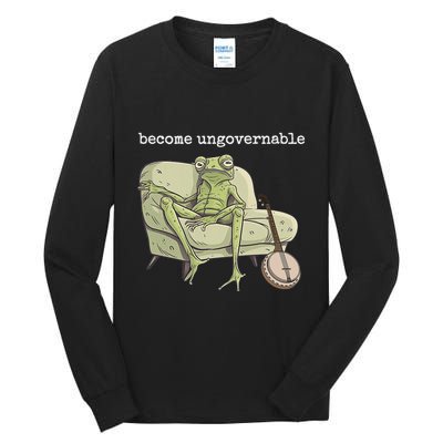 Weird Frog Meme Stupid Cursed Toad Become Ungovernable Tall Long Sleeve T-Shirt