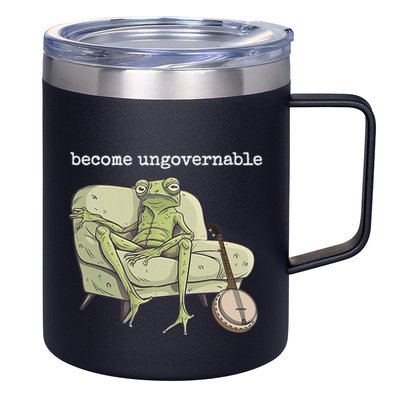 Weird Frog Meme Stupid Cursed Toad Become Ungovernable 12oz Stainless Steel Coffee Mug