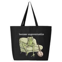 Weird Frog Meme Stupid Cursed Toad Become Ungovernable 25L Jumbo Tote