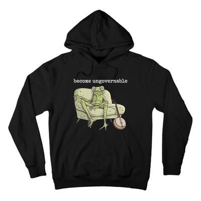 Weird Frog Meme Stupid Cursed Toad Become Ungovernable Tall Hoodie