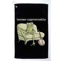 Weird Frog Meme Stupid Cursed Toad Become Ungovernable Golf Towel