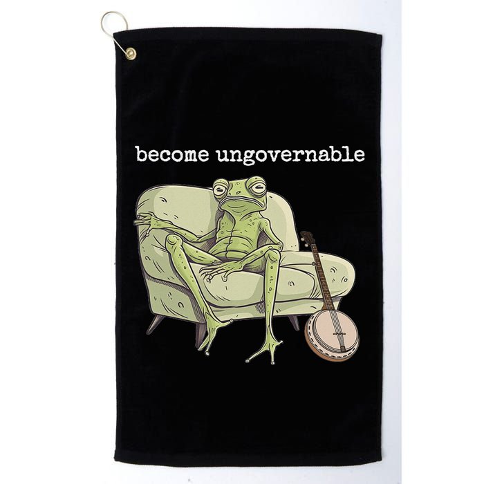 Weird Frog Meme Stupid Cursed Toad Become Ungovernable Golf Towel