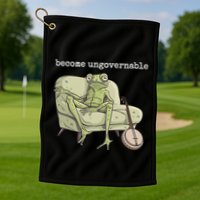 Weird Frog Meme Stupid Cursed Toad Become Ungovernable Golf Towel