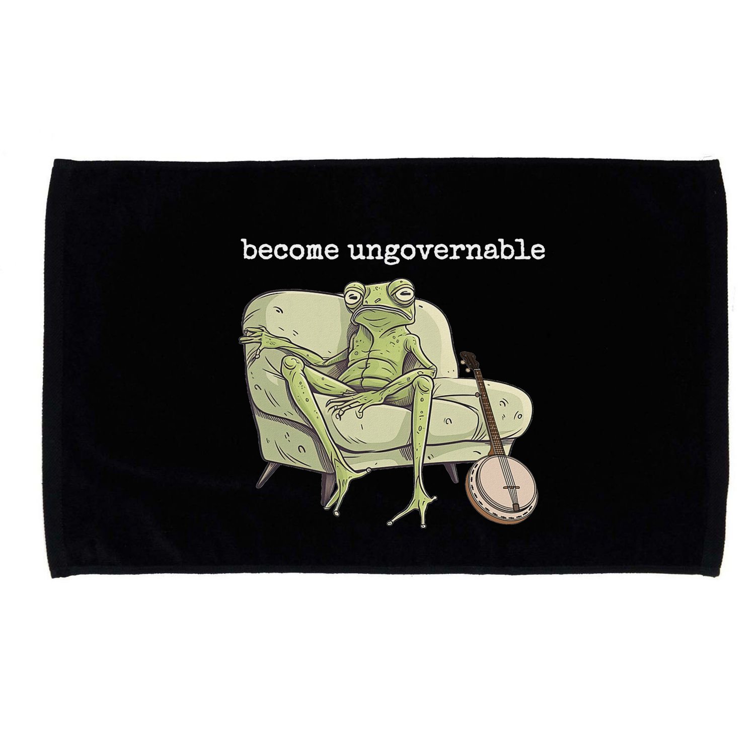 Weird Frog Meme Stupid Cursed Toad Become Ungovernable Microfiber Hand Towel