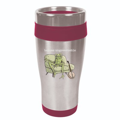 Weird Frog Meme Stupid Cursed Toad Become Ungovernable 16oz Travel Tumbler
