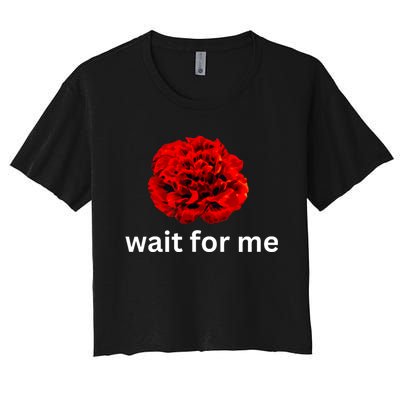 Wait For Me Hadestown Broadway Musical Theatre Women's Crop Top Tee